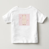Kawaii Chibi Cute Alpaca Llama t-shirt (Achterkant)
