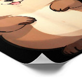 Kawaii Chibi Grond marmot - Panfurware Llc  Poster (Hoek)