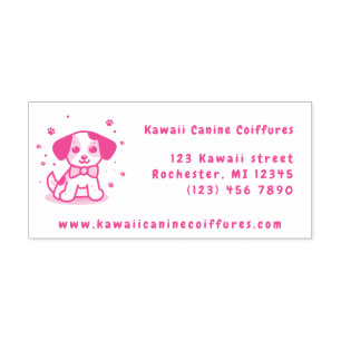 Kawaii/ chibi hond verzending zelfinktende stempel