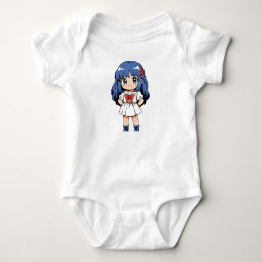 Kawaii Chibi Karakter Bodyoverall Romper (Voorkant)