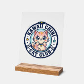 Kawaii Chibi Kat Kat Moeder Cadeau Idee - Kawaii C Acryl Bord (Hoek)