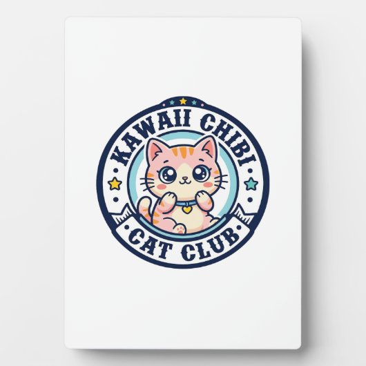 Kawaii Chibi Kat Kat Moeder Cadeau Idee - Kawaii C Fotoplaat (voorkant)