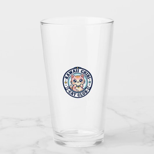 Kawaii Chibi Kat Kat Moeder Cadeau Idee - Kawaii C Glas (Voorkant)