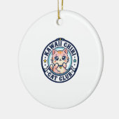 Kawaii Chibi Kat Kat Moeder Cadeau Idee - Kawaii C Keramisch Ornament (Links)