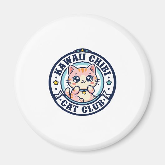 Kawaii Chibi Kat Kat Moeder Cadeau Idee - Kawaii C Magneet (Voorkant)
