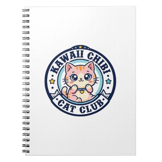 Kawaii Chibi Kat Kat Moeder Cadeau Idee - Kawaii C Notitieboek (Voorkant)