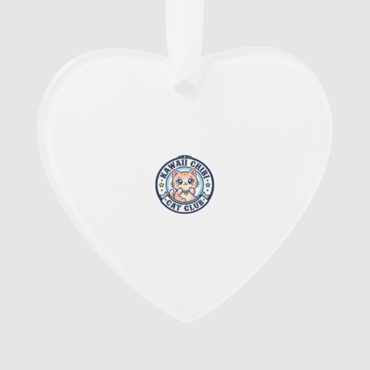 Kawaii Chibi Kat Kat Moeder Cadeau Idee - Kawaii C Ornament (voorkant)