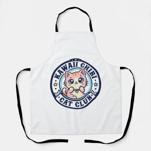 Kawaii Chibi Kat Kat Moeder Cadeau Idee - Kawaii C Schort (Voorkant)
