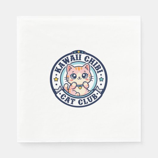 Kawaii Chibi Kat Kat Moeder Cadeau Idee - Kawaii C Servet (Voorkant)
