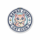 Kawaii Chibi Kat Kat Moeder Cadeau Idee - Kawaii C Sticker (Voorkant)