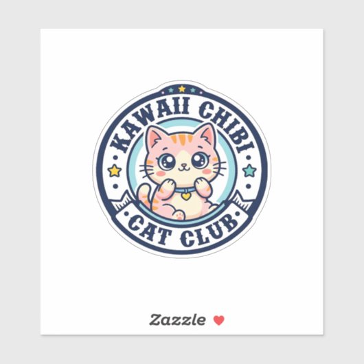 Kawaii Chibi Kat Kat Moeder Cadeau Idee - Kawaii C Sticker (Vel)