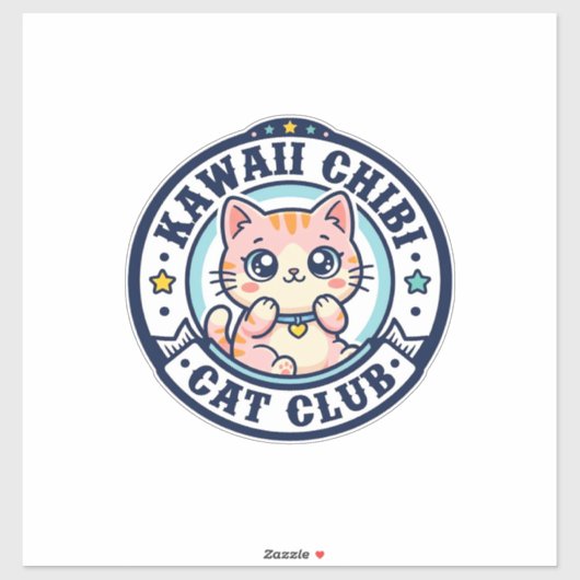 Kawaii Chibi Kat Kat Moeder Cadeau Idee - Kawaii C Sticker (Vel)