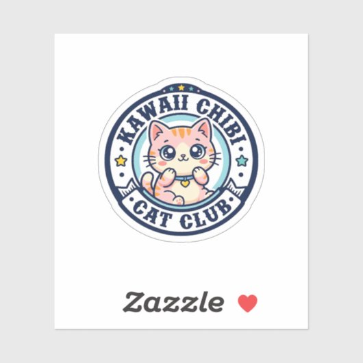 Kawaii Chibi Kat Kat Moeder Cadeau Idee - Kawaii C Sticker (Vel)