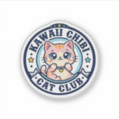 Kawaii Chibi Kat Kat Moeder Cadeau Idee - Kawaii C Sticker (Voorkant)