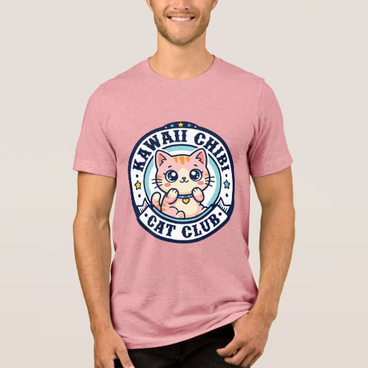 Kawaii Chibi Kat Kat Moeder Cadeau Idee - Kawaii C Tri-Blend Shirt (Voorkant)