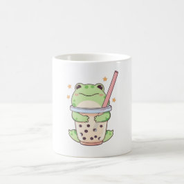 Kawaii Chibi Kikker Knuffelt Bubbeltjes Theekopje Koffiemok