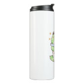 Kawaii Chibi Kikker Knuffelt Bubble Tea Kop Thermosbeker (Gedraaid links)