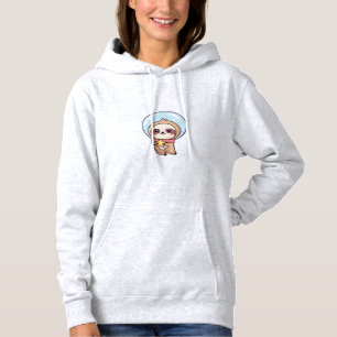 Kawaii Chibi Luiaard Astronaut � Schattige Ruimte Hoodie
