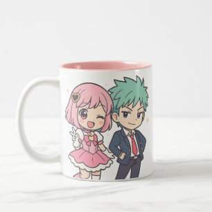 Kawaii Chibi Paar Anime Mok Schattigee Gift