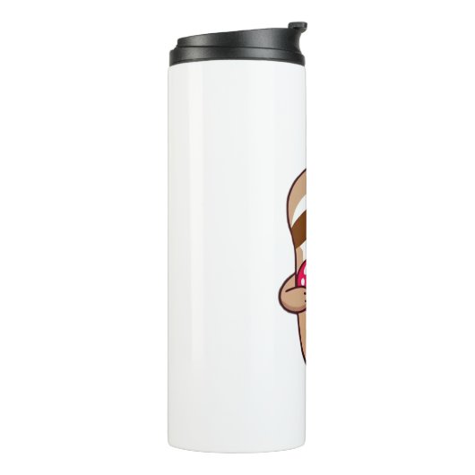 Kawaii Chibi Sloth Hugging Heart � Cute Adorable S Thermosbeker (Gedraaid links)