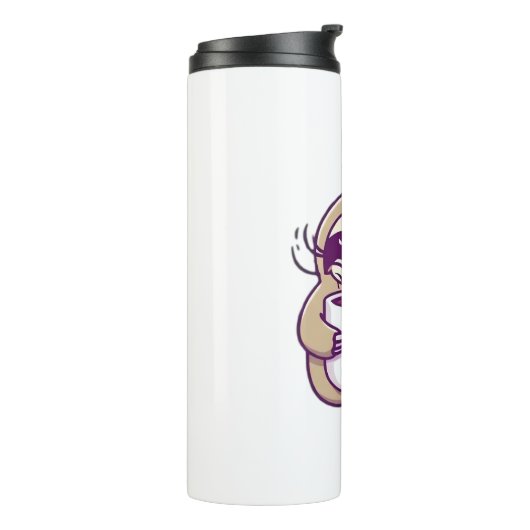 Kawaii Chibi Sloth with Coffee Mug � Cute Sleepy A Thermosbeker (Gedraaid links)