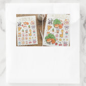 Kawaii chibi stickerpak vel rechthoekige sticker (Tas)