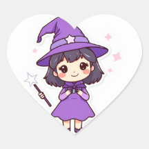 Kawaii Chibi Witch Girl Sticker