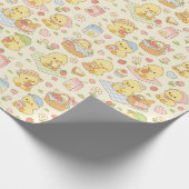 Kawaii Chicken Picnic Pattern Wrapping Paper Cadeaupapier (Hoek)