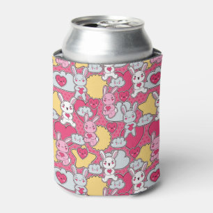 Kawaii Child Pattern met Cute Doodles 2 Blikjeskoeler