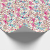 Kawaii Child Pattern met Cute Doodles 2 Cadeaupapier (Hoek)