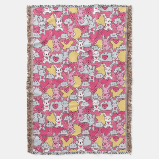 Kawaii Child Pattern met Cute Doodles 2 Deken (Voorkant Verticaal)