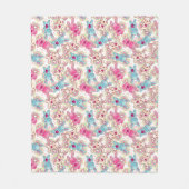 Kawaii Child Pattern met Cute Doodles 2 Fleece Deken (Voorkant)