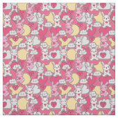 Kawaii Child Pattern met Cute Doodles 2 Stof (Swatch)
