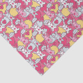 Kawaii Child Pattern met Cute Doodles 2 Tissuepapier (Detail)