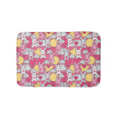 Kawaii Child Pattern met Cute Doodles Badmat (Voorkant)