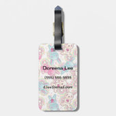 Kawaii Child Pattern met Cute Doodles Bagagelabel (Achterkant verticaal)