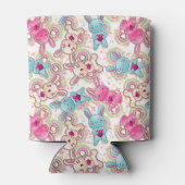 Kawaii Child Pattern met Cute Doodles Blikjeskoeler (Achterkant)