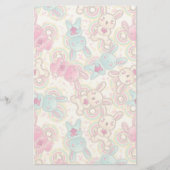 Kawaii Child Pattern met Cute Doodles Briefpapier (Voorkant)