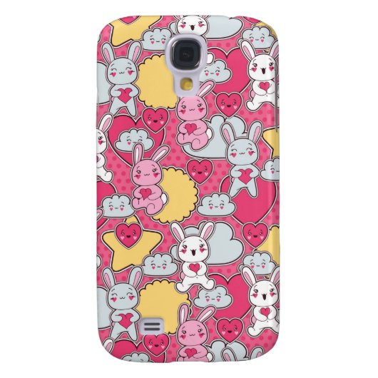 Kawaii Child Pattern met Cute Doodles Case-Mate Samsung Galaxy Hoesje (Achterkant)