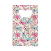Kawaii Child Pattern met Cute Doodles Creditkaart Flessenopener (Achterkant)