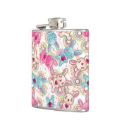 Kawaii Child Pattern met Cute Doodles Heupfles (Links)