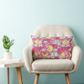 Kawaii Child Pattern met Cute Doodles Kussen (Stoel)