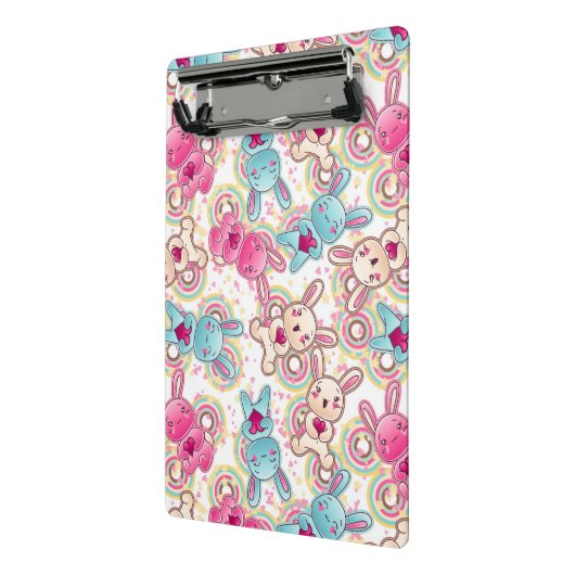 Kawaii Child Pattern met Cute Doodles Mini Klembord (Angled2)