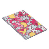 Kawaii Child Pattern met Cute Doodles Notitieboek (Rechterzijde)
