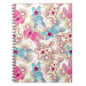 Kawaii Child Pattern met Cute Doodles Notitieboek (Voorkant)
