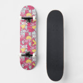 Kawaii Child Pattern met Cute Doodles Persoonlijk Skateboard (Voorkant)