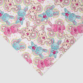 Kawaii Child Pattern met Cute Doodles Tissuepapier (Detail)