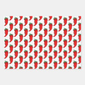 Kawaii Chili Pepper Diva Aangepast Inpakpapier Vel (Voorkant 3)
