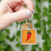 Kawaii Chili Pepper Diva Aangepast Sleutelhanger (Hand)