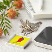 Kawaii Chili Pepper Diva Aangepast Sleutelhanger (Zijkant)
